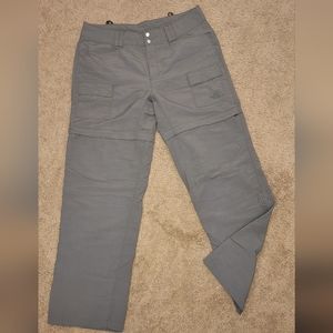 The North Face womans paramount valley convertible gray hiking pants sz 8
